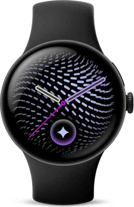 Google Pixel Watch 5 (Wi-Fi) 41mm matte black mit Sportarmband obsidian