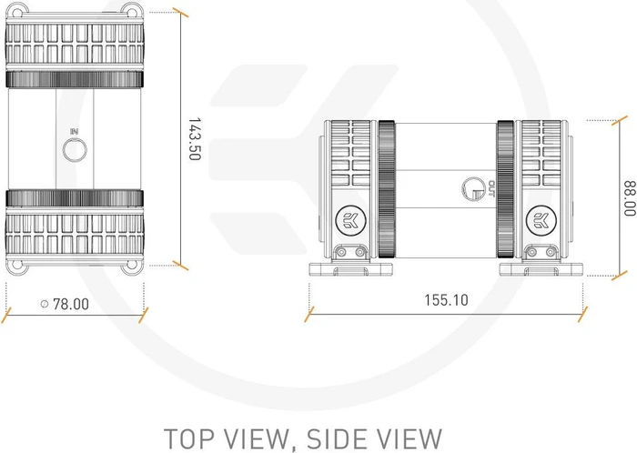 EK Water Blocks EK-XTOP Revo Dual D5 PWM Serial