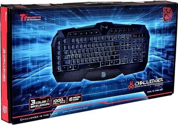 Tt esports Challenger Prime Gaming Keyboard, USB, DE