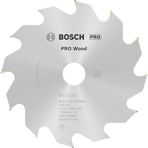 Bosch Professional Optiline Wood Kreissägeblatt 12Z, 130x2.4x20mm, 1 Stück