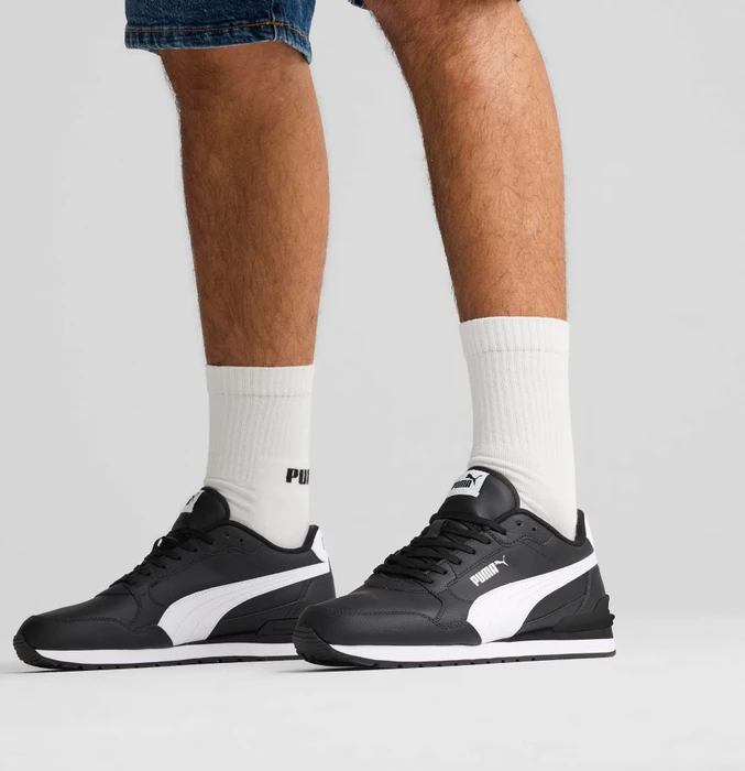 Puma ST Runner v4 Leather puma black/puma white