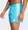 adidas 3-Streifen 3-Inch Badeshorts lucid cyan/white (Herren) Vorschaubild