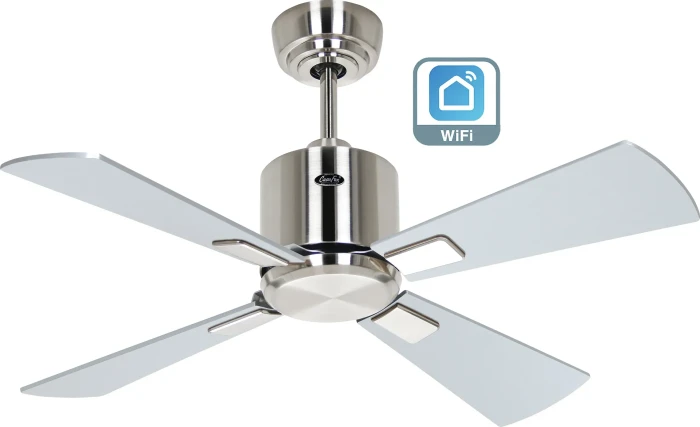 CasaFan Eco Neo III 92 BN-WN/SI WiFi Deckenventilator wenge/silber/chrom gebürstet