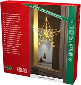 Konstsmide Motiv Goldstern LED 90x bernstein