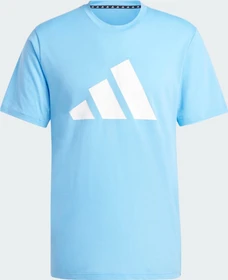 adidas Train Essentials Feelready Logo Funktionsshirt kurzarm blue burst/white (Herren)
