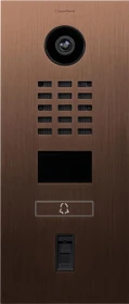 DoorBird D2101FV Fingerprint 50 IP Video Türstation mit 1 Ruftaste Bronze-Optik, Edelstahl, Eisenglimmer