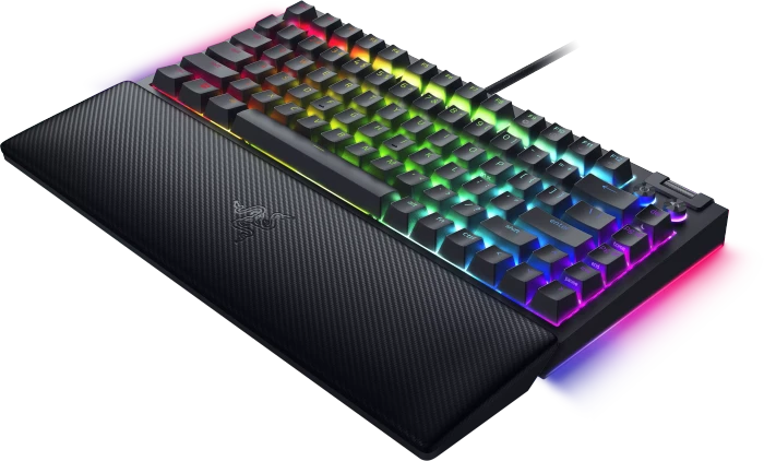 Razer BlackWidow V4 75%, hot-swap, Razer ORANGE Tactile Gen-3, USB, US