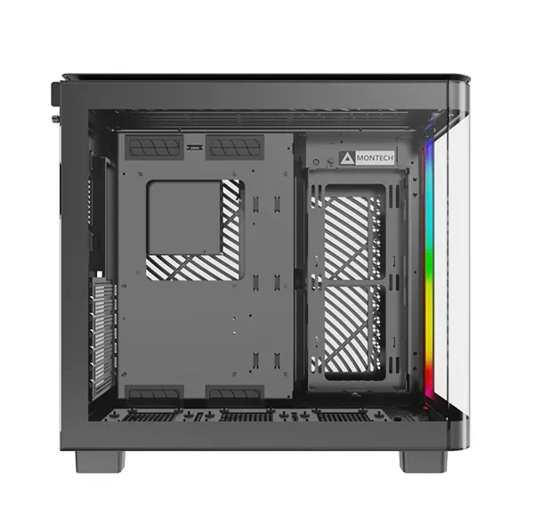 Montech King 95 Gentleman Black, schwarz, Glasfenster