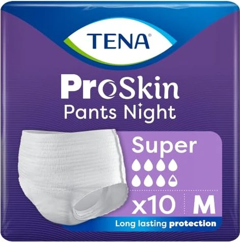Tena ProSkin Pants Night Super Schutzhose Größe M, 10 Stück