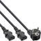 InLine Schuko Stecker auf 2x Kaltgeräte C13 Y-Kabel 1m Vorschaubild