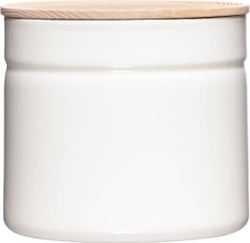 Riess Vorratsdose mit Eschenholzdeckel 1.49l white