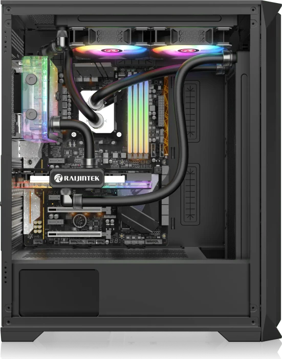 Raijintek Arcadia IV White, Glasfenster