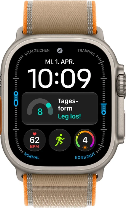 Apple Trail Loop S/M für Apple Watch Ultra (49mm) sand/titan natur