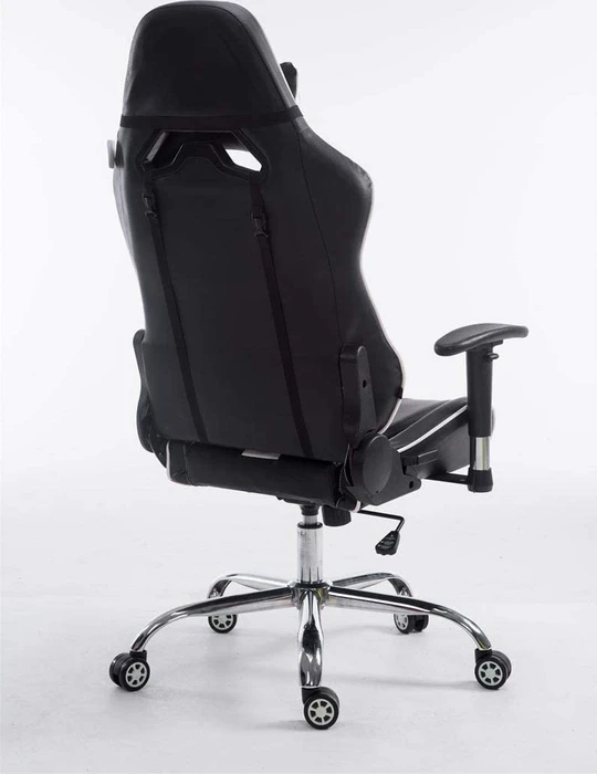 CLP Racing Limit Kunstleder Gamingstuhl, schwarz/weiß
