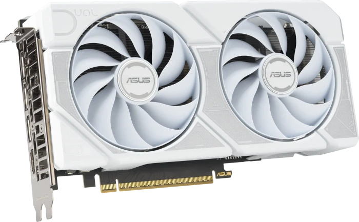 ASUS Dual GeForce RTX 5060 Ti White OC, DUAL-RTX5060TI-O8G-WHITE, 8GB GDDR7, HDMI, 3x DP