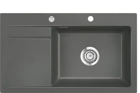 systemceram Stema 86 SL Einbau Becken links mit Ablauffernbedienung jasmin