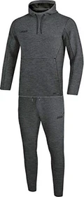 Jako Premium Basics mit Kapuzensweat Trainingsanzug anthrazit/meliert