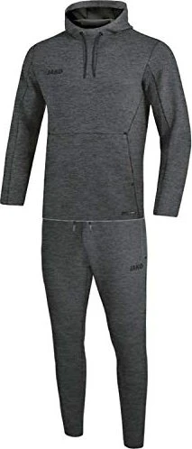 Jako Premium Basics mit Kapuzensweat Trainingsanzug anthrazit/meliert