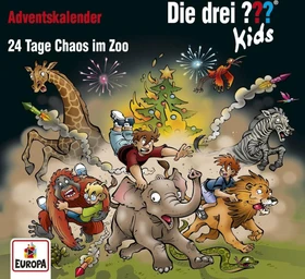 Die drei ??? Kids - 24 Tage Chaos im Zoo Audio-CD-Adventskalender 2020