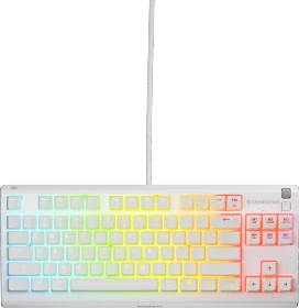 SteelSeries Apex 3 TKL, weiß, LEDs RGB, USB, DE