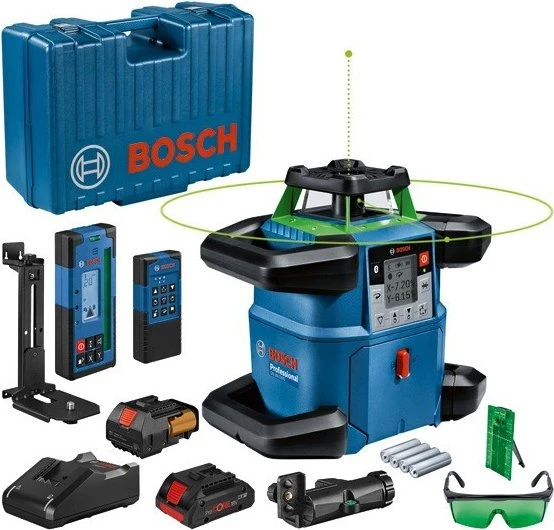 Bosch Professional GRL 650 CHVG Akku-/Batterie-Rotationslaser inkl. Koffer + Akku 4.0Ah + Zubehör