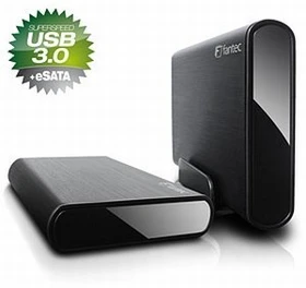 Fantec DB-ALU3e schwarz, USB-B 3.0/eSATA
