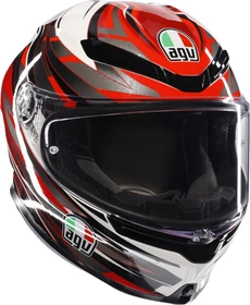 AGV K6 S E2206 Reeval weiß/rot/grau