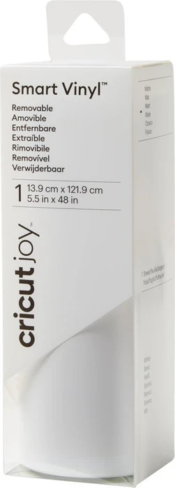 Cricut Joy Smart Vinylfolie ablösbar weiß, 13.9x122cm