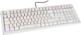 Ducky Shine 4 weiß, LEDs blau/rot, MX BROWN, USB, DE