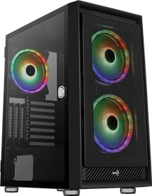 AeroCool Graphite ARGB, Glasfenster