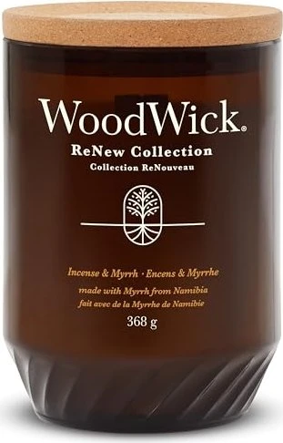 WoodWick ReNew Collection Incense & Myrrh Duftkerze, 368g