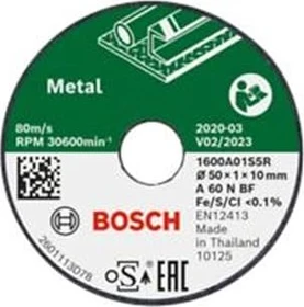Bosch DIY Trennscheibe, 50x1x10mm, 3 Stück