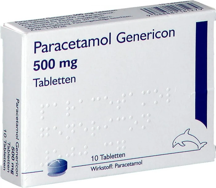 Paracetamol Genericon 500mg Tabletten, 10 Stück