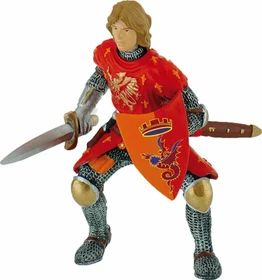 Bullyland Figurine World - Ritter - Prinz mit Schwert rot