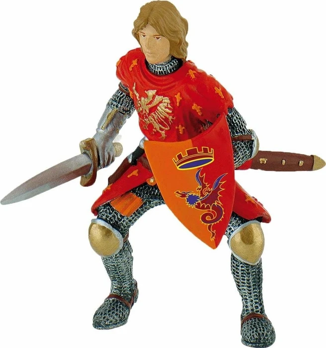 Bullyland Figurine World - Ritter - Prinz mit Schwert rot