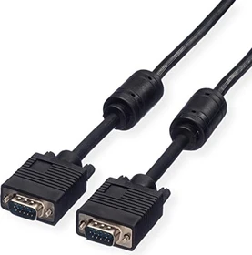 Roline / Secomp VGA Kabel ST/ST mit Ferrit 20m, schwarz