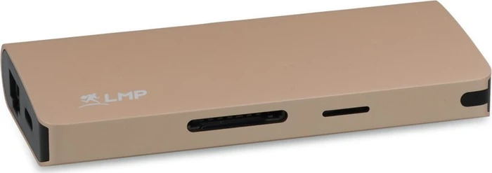 LMP USB-C Travel Dock, 9-Port, USB-C 3.0 [Stecker], gold