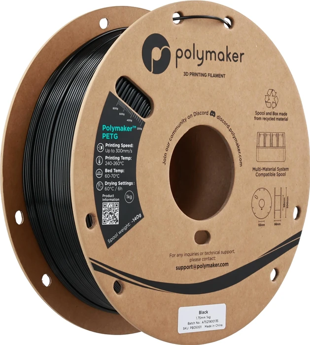 Polymaker PETG, Electric Blue, Spule, 1.75mm, 1.00kg