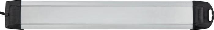 Brennenstuhl Premium-Alu-Line, 6-fach, 2x USB-A, 3m, silber/schwarz