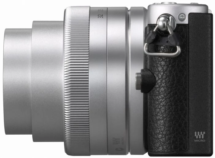 Panasonic Lumix DMC-GM1 silber mit Objektiv Lumix G Vario 12-32mm 3.5-5.6 ASPH OIS