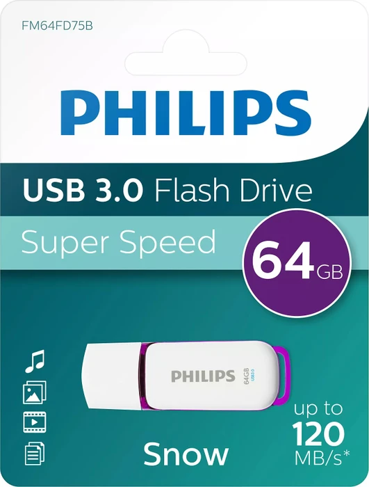Philips Snow Edition 3.0 64GB, USB-A, USB 3.2 Gen 1×1
