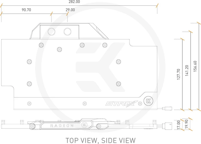 EK Water Blocks EK-FC Radeon Vega Strix RGB, Nickel