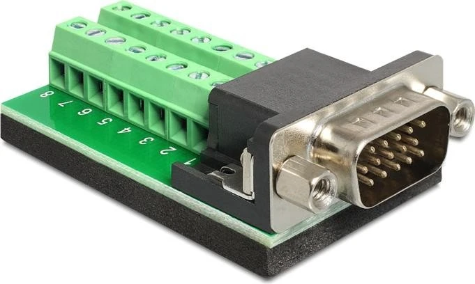 DeLOCK VGA [Stecker] auf 16-Pin-Terminalblock Adapter