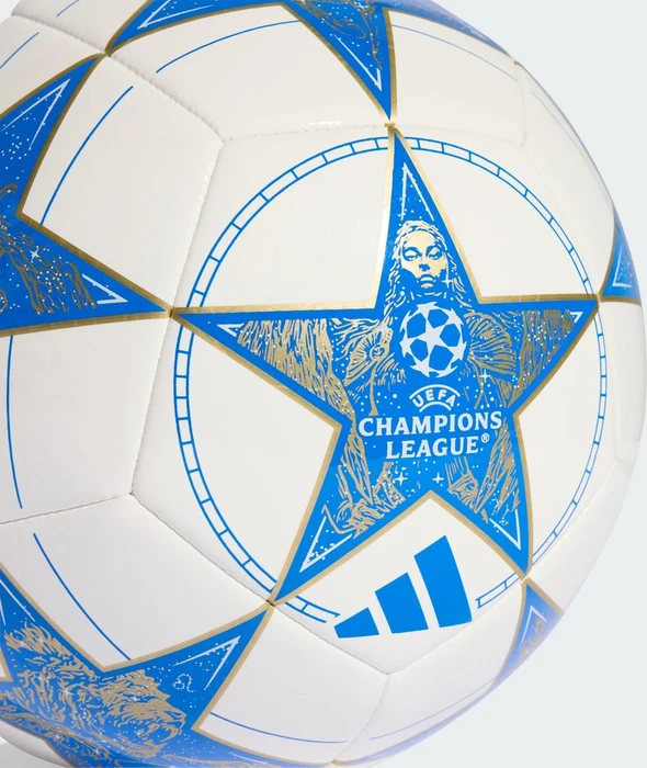 adidas UCL Club 2025/2026 League Stage Fußball white/blue/matte gold