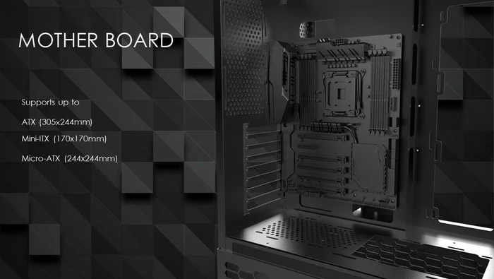 Raijintek Paean Premium, Glasfenster