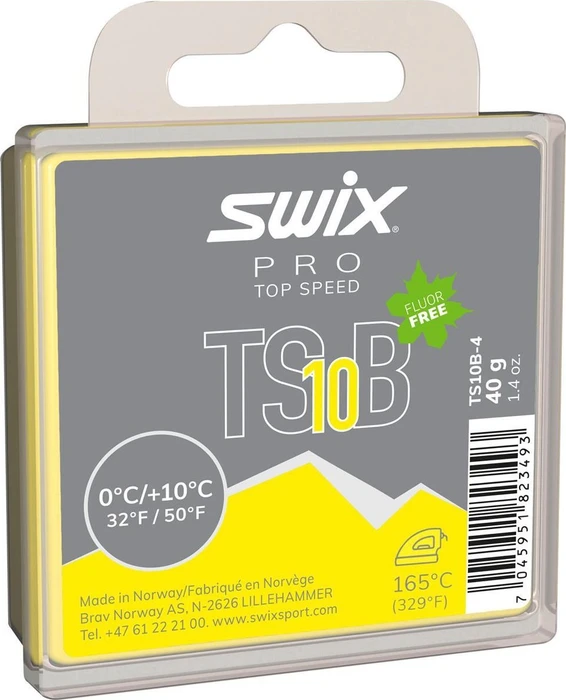 Swix TS10 black 40g Wachs gelb
