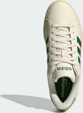 adidas Grand Court 2.0 off white/collegiate green/tent green