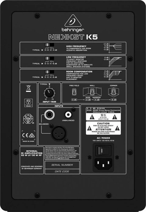 Behringer Nekkst K5, Stück