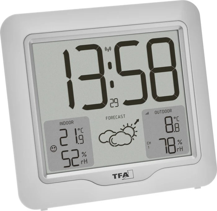 TFA Dostmann Metro Plus Funkwetterstation weiß, digital