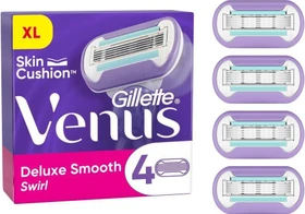 Gillette Venus Deluxe Smooth Swirl Rasierklinge, 4 Stück